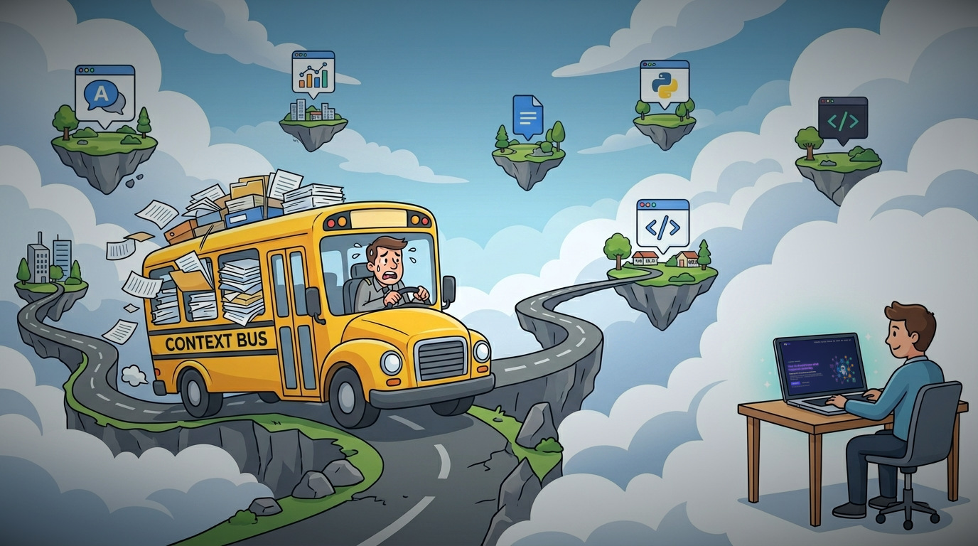 You've become the context bus